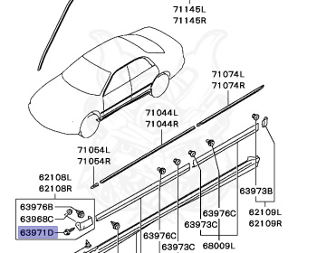Mitsubishi - Diamante - F36A - 1995 - TYGH - 6G72