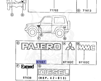 Mitsubishi - Pajero - L041G - 1982 - VND - G63B
