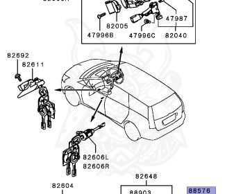 Mitsubishi - Grandis - NA4W - 2004 - LRGY - 4G69