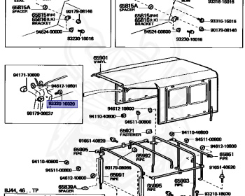 Toyota - Land Cruiser - BJ44V - 1982 - V(MODEL MARK) - Manual - 2B