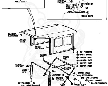 Toyota - Land Cruiser - BJ46 - 1984 - SOFTTOP (TARPAULIN CANVASTOP OR VINYLTOP) - Manual - 3B