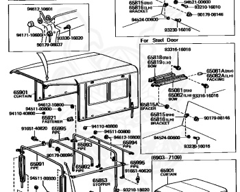 Toyota - Land Cruiser - FJ40 - 1972 - SOFTTOP (TARPAULIN CANVASTOP OR VINYLTOP) - F
