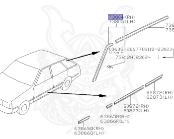 Nissan - Sunny - B11 - 1985 - DELUXE TYPE - WAGON(W) - 4 SPEED A/T(F4) - E13S