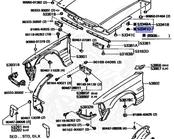 Toyota - Crown - GS131 - 1989 - SUPER SALOON TYPE - SEDAN - Manual - 1GFE