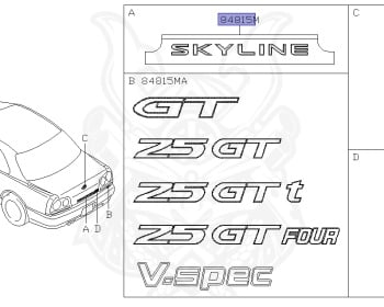 Nissan - Skyline - R34 25GT - ENR34 - 1998 - 25GT - 2 door hard top (2K) - AUTOMATIC-FLOOR SHIFT(AT.F4) - High cast, 2-link (IRS.2WD) - RB25DE
