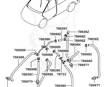 Mitsubishi - Delica - PD6W - 1994 - HSEGE - 6G72