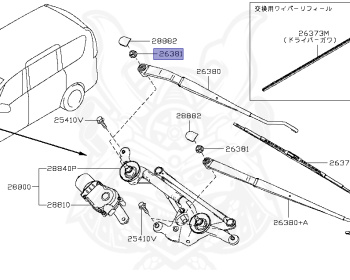 Nissan - Serena - C26 - 2010 - 20G grade - WAGON(W) - 2 WHEEL DRIVE(2WD) - ECVT(ECVT) - MR20DD