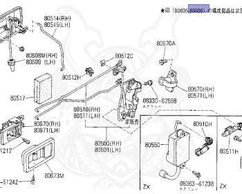 Genuine Fairlady Z Z31 Exterior OEM parts supplied from Japan