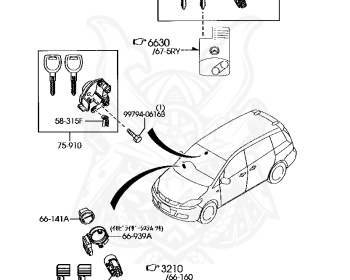 Mazda - Premacy - CR3W - Dec-2004 - Right hand - L3-VE