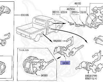 Nissan - Datsun - 720 - 1983 - DELUXE TYPE - CONVERTIBLE(CV) - 2 WHEEL DRIVE(2WD) - 4 SPEED T/M COLUMN SHIFT(R4) - SD22