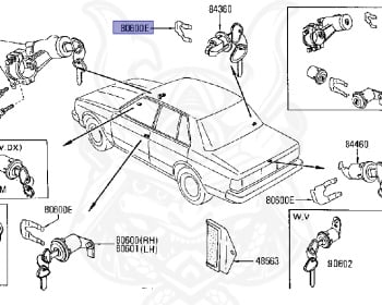 Nissan - Bluebird - 910 - 1979 - SSSE - 2 door hard top (2K) - 5 SPEED MANUAL TRANS(F5) - Z18E