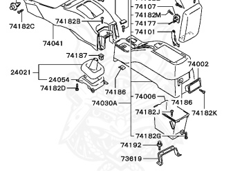 Mitsubishi - Lancer - CB6A - 1996 - SRPM2 - 6A10