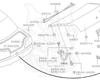 Nissan - Skyline - R34 25GT - ENR34 - 2000 - 25GT - 4 DOOR SEDAN(4S) - AUTOMATIC-FLOOR SHIFT(AT.F4) - High cast, 2-link (IRS.2WD) - RB25DE
