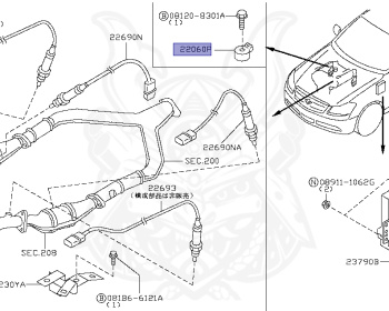 Nissan - Fuga - Y50 - 2006 - 250GT - SEDAN(S) - 2 WHEEL DRIVE(2WD) - AUTOMATIC TRANSMISSION(AT) - VQ25DE
