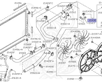Genuine Teana J32 Cooling OEM parts supplied from Japan - Nengun