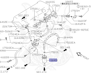 Nissan - Bluebird - U14 - 1996 - LEGRN - SEDAN(S) - 2 WHEEL DRIVE(2WD) - MANUAL TRANS 5-SPEED(MT.F5) - SR20DE