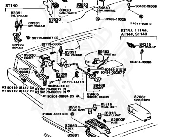Toyota - Corona - ST140 - 1983 - EXS TYPE - HARDTOP - Manual - 1SU