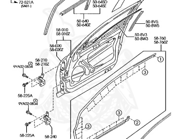 Mazda - RX-8 - SE3P - Feb-2003 - Right hand - 13-MSP