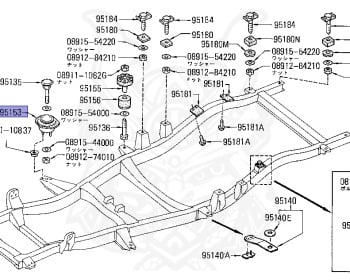 Nissan - Datsun - 720 - 1981 - GL TYPE - KING CAB(KC) - 2 WHEEL DRIVE(2WD) - 4 SPEED T/M COLUMN SHIFT(R4) - L18S