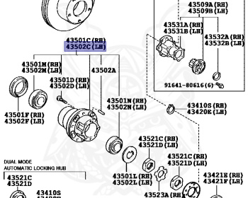 Genuine Land Cruiser HZJ79 Brakes OEM parts supplied from Japan
