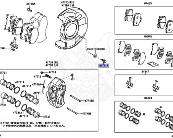Genuine Land Cruiser HZJ77HV Brakes OEM parts supplied from Japan