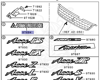 Mitsubishi - Mirage - CJ1A - 1995 - DNJE2 - 4G13