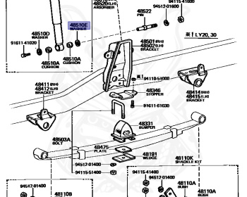 Toyota - ToyoAce - LY30 - 1979 - TRUCK(PICKUP):TR TYPE - Manual - L