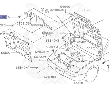 Nissan - 180SX - RS13 - 1989 - Type 1 - HATCH BACK(HB) - MANUAL TRANSMISSION(MT) - TWO WHEELS STEERING(2WS) - CA18DT