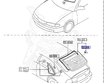 Mazda - Telstar - GEEPF - Jun-1994 - Right hand - KF-ZE