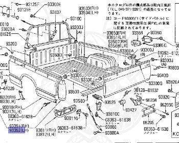 Nissan - Datsun - 720 - 1980 - DELUXE TYPE - DOUBLE CAB(WC) - 2 WHEEL DRIVE(2WD) - 4 SPEED T/M COLUMN SHIFT(R4) - J16S