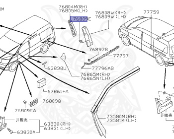 Nissan - Ambulance - AE50 - 1998 - DELUXE TYPE - AMBULANCE(AMB) - 2 WHEEL DRIVE(2WD) - AUTOMATIC TRANSMISSION(AT) - VG33E