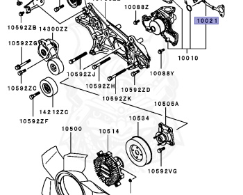 Mitsubishi - Pajero - V73W - 2003 - LRUVQ - 6G72