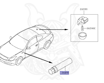 Nissan - Skyline - V36 370GT - CV36 - 2007 - 370GT - COUPE(C) - 2-linked (2WD/STD) - 5 SPEED AUTOMATIC TRANS(5AT) - VQ37VHR
