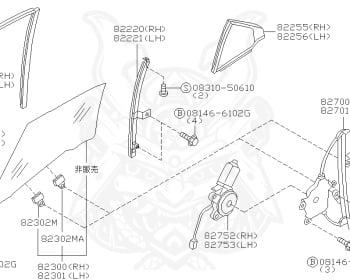 Nissan - Skyline - R34 25GT - ENR34 - 2000 - GT-V - 4 DOOR SEDAN(4S) - AUTOMATIC-FLOOR SHIFT(AT.F4) - Hi-Cas 2-Link (HI.2WD) - RB25DE
