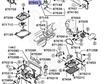 Mitsubishi - Delica Van - P25W - 1988 - SRPT1 - 4D56