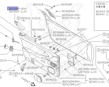 Genuine Fairlady Z Z32 Interior OEM parts supplied from Japan