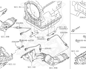 Nissan - Skyline - V36 - 2008 - 250GT TYPEP/250GTF TYPEP - SEDAN(S) - 2-linked (2WD/STD) - 5 SPEED AUTOMATIC TRANS(5AT) - VQ25HR
