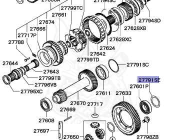 Mitsubishi - Debonair - S27A - 1992 - SRPM - 6G74