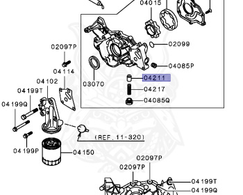 Mitsubishi - Diamante - F31A - 1997 - TYXM5 - 6G73