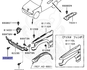 Mitsubishi - Pajero - V45W - 1992 - GYPC2 - 6G74