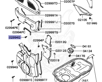Mitsubishi - Eclipse - D32A - 1996 - MRGFLFJ - 4G63
