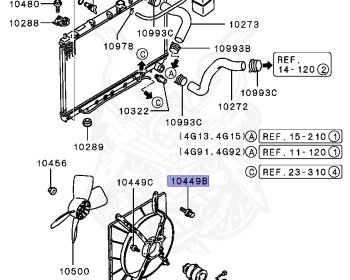 Mitsubishi - Lancer - CB2A - 1995 - SNHE2 - 4G15