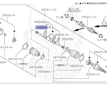 Nissan - Wingroad - CY10 - 1996 - CALIFORNIA - WAGON 4 DOOR(W/4D) - 2 WHEEL DRIVE(2WD) - AUTOMATIC-FLOOR SHIFT(AT.F4) - SR18DE