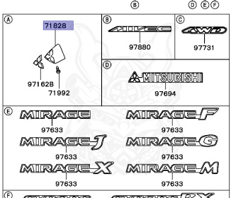 Mitsubishi - Mirage - CJ1A - 1996 - DRUE - 4G13