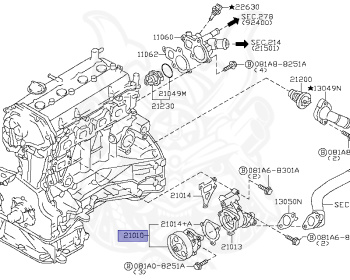 Nissan - Presage - U31 - 2008 - 250HWS/250HWSJ - WAGON(W) - 2 WHEEL DRIVE(2WD) - AUTOMATIC TRANSMISSION(AT) - QR25DE