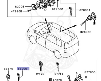 Mitsubishi - Delica D:5 - CV5W - 2010 - LTHHZ7 - 4B12
