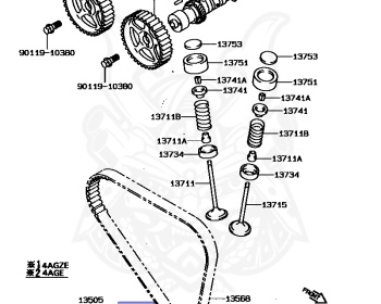 Toyota - Sprinter - AE92 - 1991 - Transmission type is not specified - 4AGE