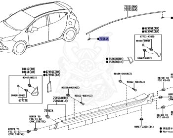 Genuine GR Yaris RZ GXPA16 Exterior OEM parts supplied from Japan