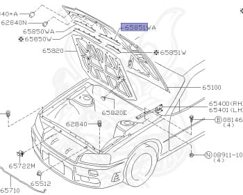 Nissan - Skyline - R34 25GTT - ER34 - 1998 - 25GT TURBO - 2 door hard top (2K) - AUTOMATIC-FLOOR SHIFT(AT.F4) - Hi-Cas 2-Link (HI.2WD) - RB25DET