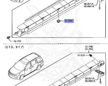 Mazda - MPV - LY3P - Dec-2007 - Right hand - L3-VE